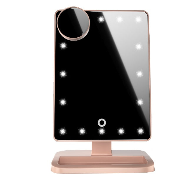 Smart LED Makeup Mirror – Bluetooth Music, 10X Zoom & Touch Control