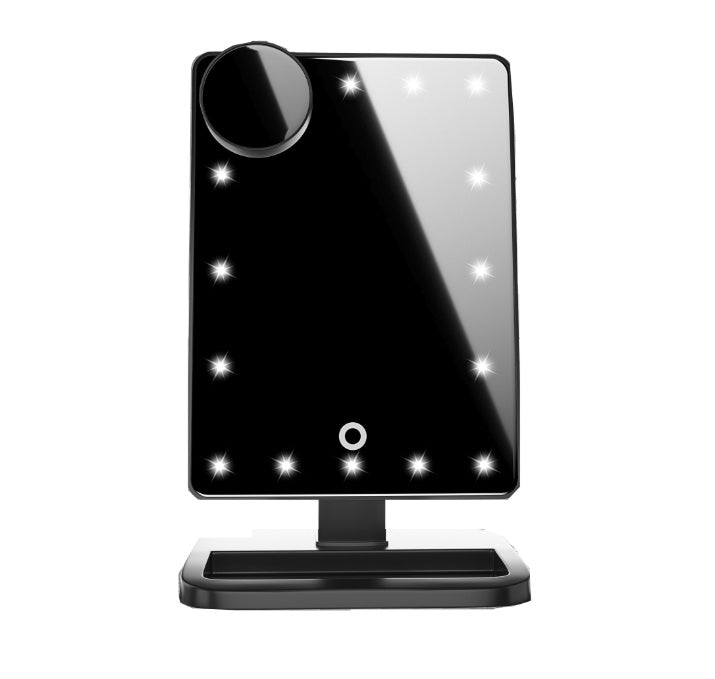 Smart LED Makeup Mirror – Bluetooth Music, 10X Zoom & Touch Control