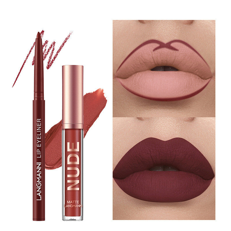 12-in-1 Matte Lipstick & Lip Liner Set – Waterproof, Long-Lasting Beauty Gift