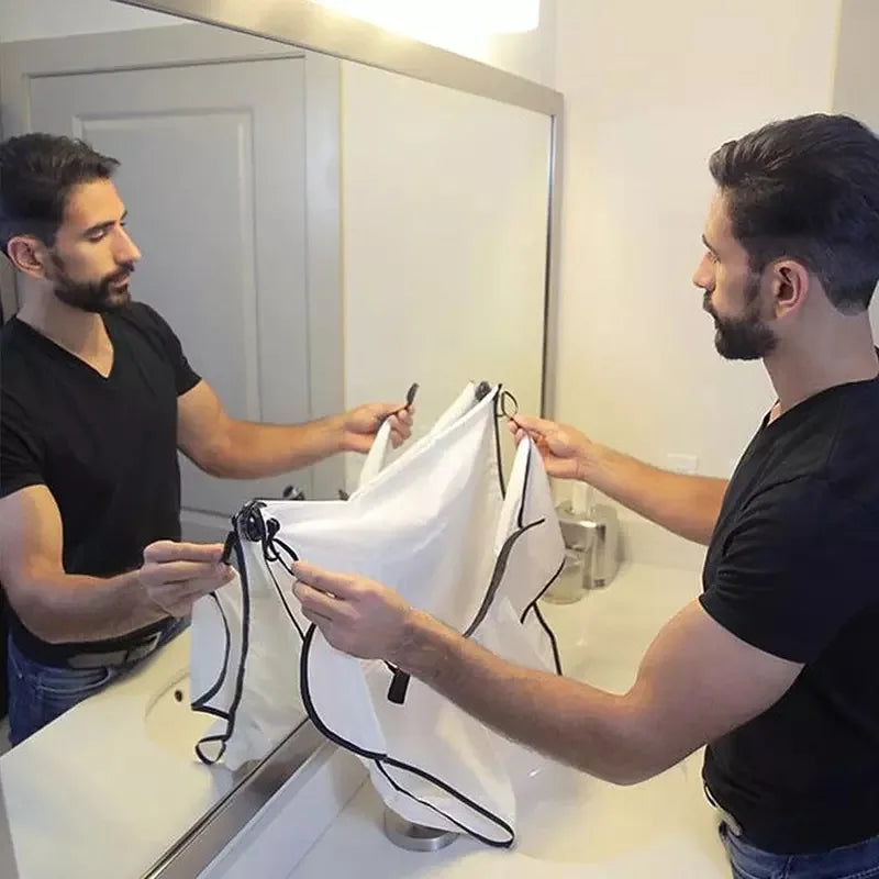 No-Mess Beard Bib – Hands-Free Shaving Apron for Men