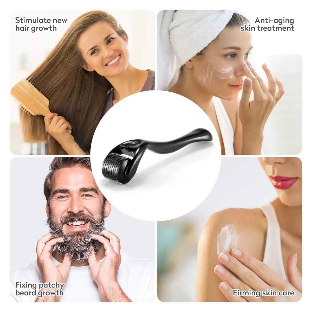 Micro-Needling Derma Roller – For Face, Beard & Body (0.2–0.3mm)
