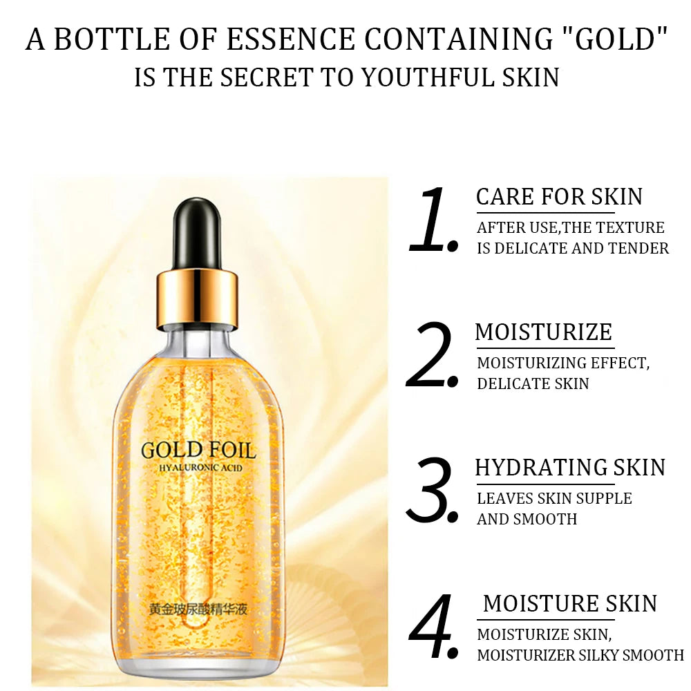 24K Gold Collagen Serum – Hydrating, Whitening & Firming Essence (100ml)