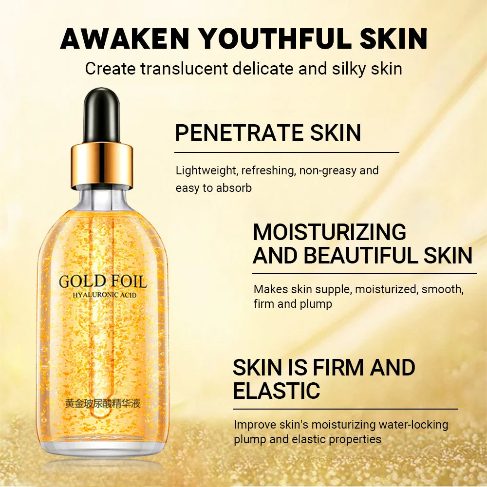24K Gold Collagen Serum – Hydrating, Whitening & Firming Essence (100ml)