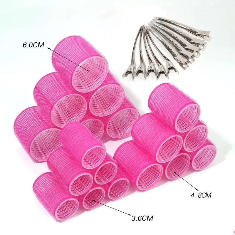 DIY Volume Curl Set – 28pcs Rollers & Styling Clips Kit