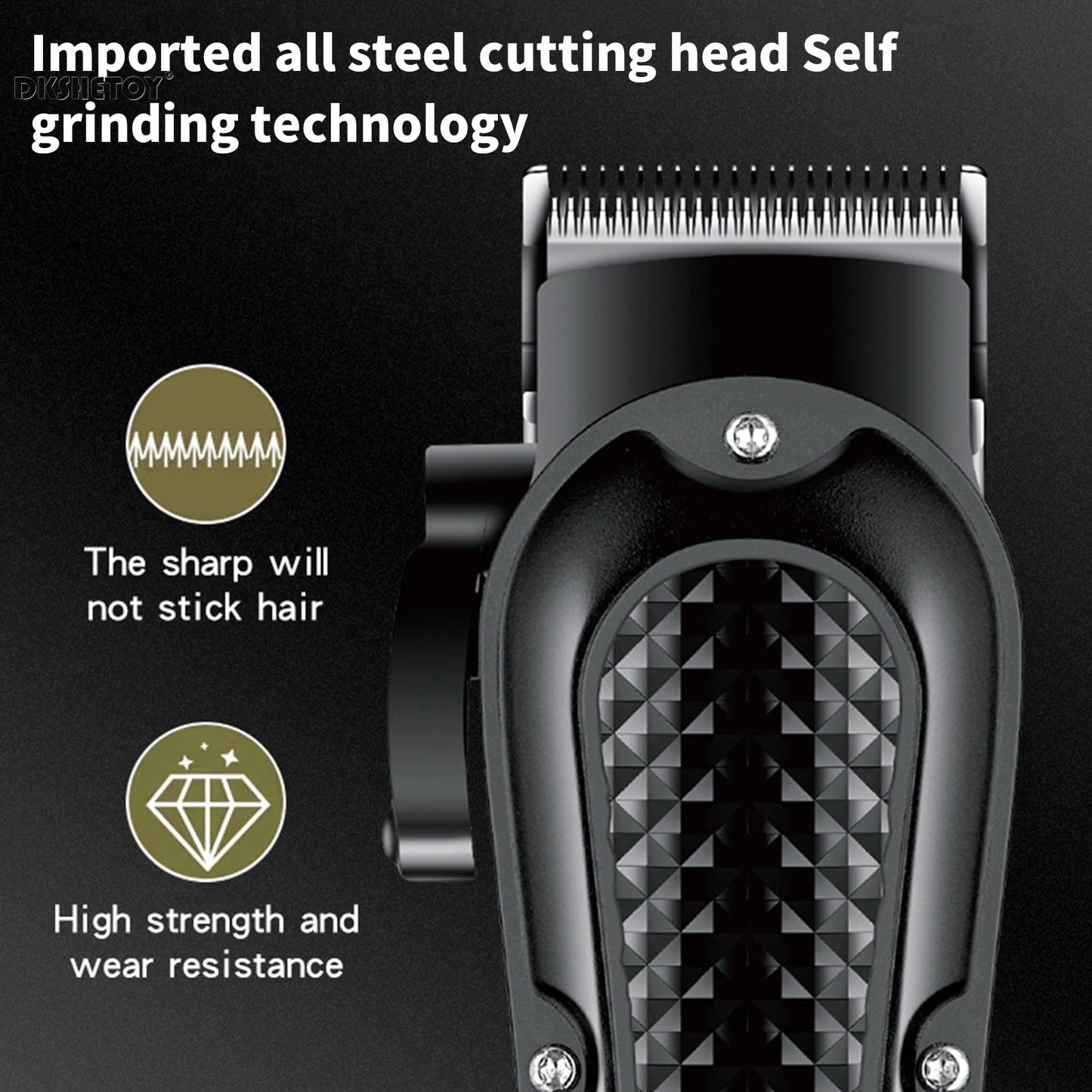 Cordless Hair & Beard Trimmer – USB Rechargeable Clipper for Wet & Dry Use