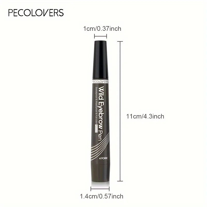 Waterproof 4-Tip Eyebrow Tattoo Pen – Long-Lasting Liquid Brow Pencil | Natural Hair-Stroke Look"