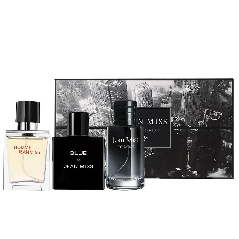 Luxury 3-Piece Men’s Perfume Gift Set – Long-Lasting Masculine Fragrance Collection