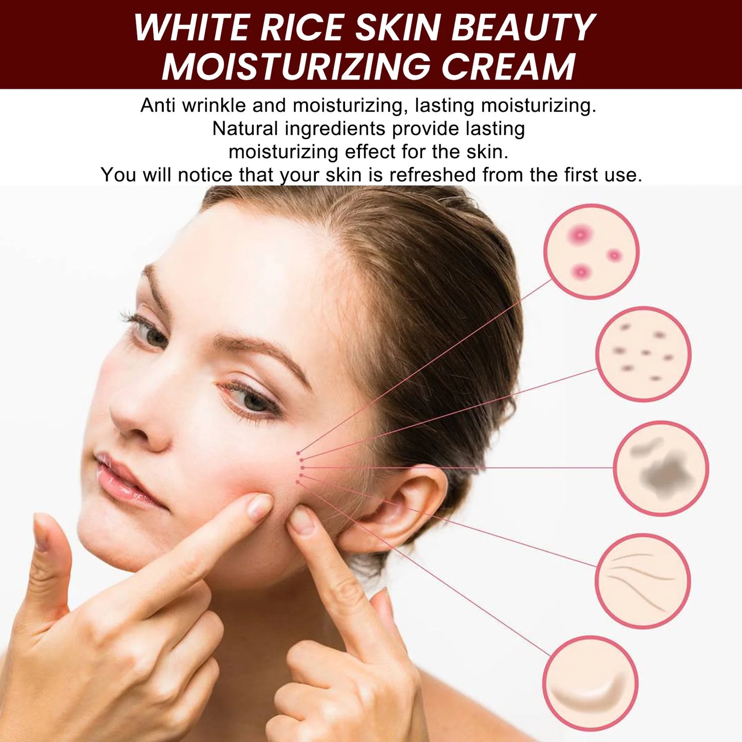 Korean Rice Cream – Anti-Wrinkle, Whitening & Pigmentation Repair | 30g Moisturizer