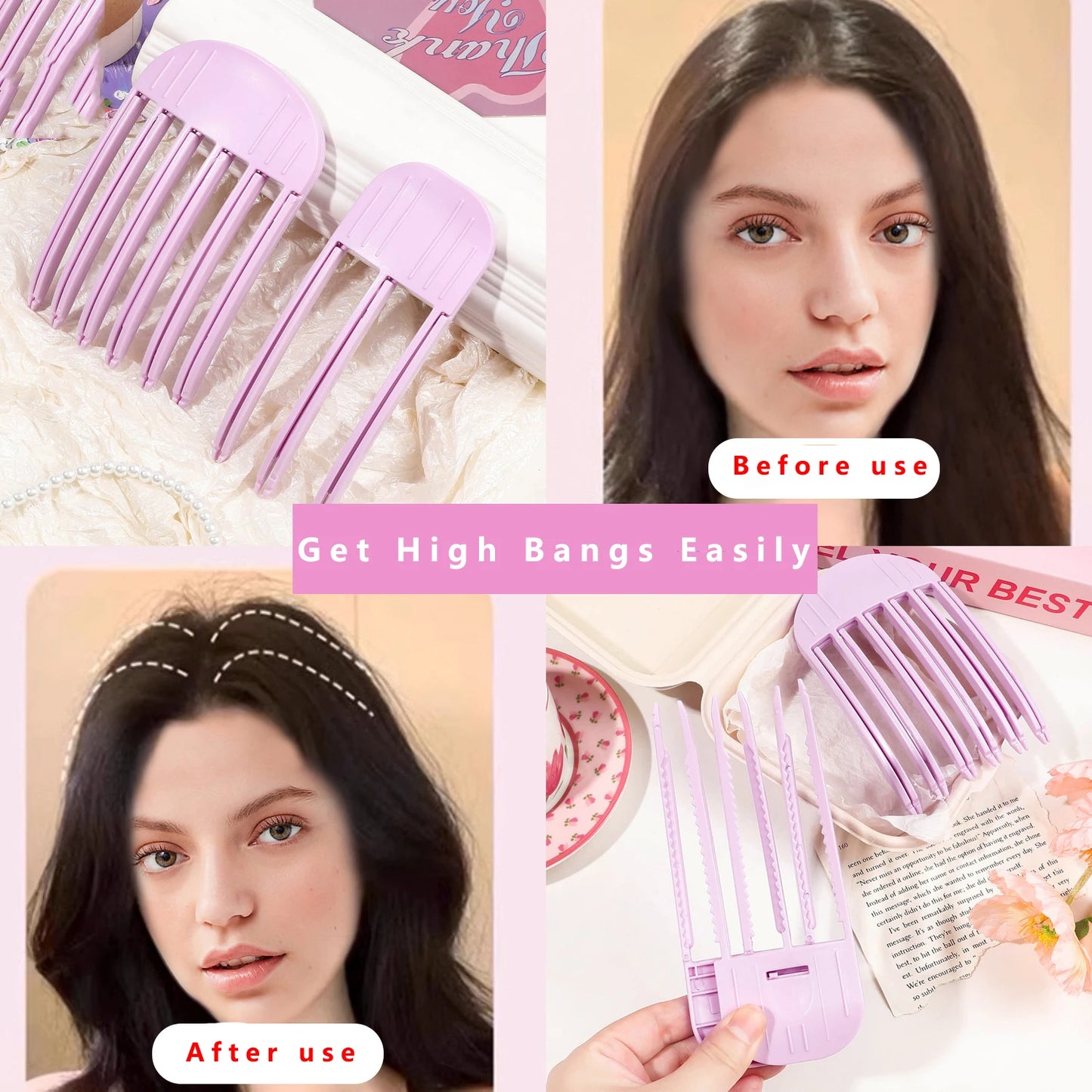 Volumizing Hair Root Clips – No-Heat Styling Set for Bangs & Lift