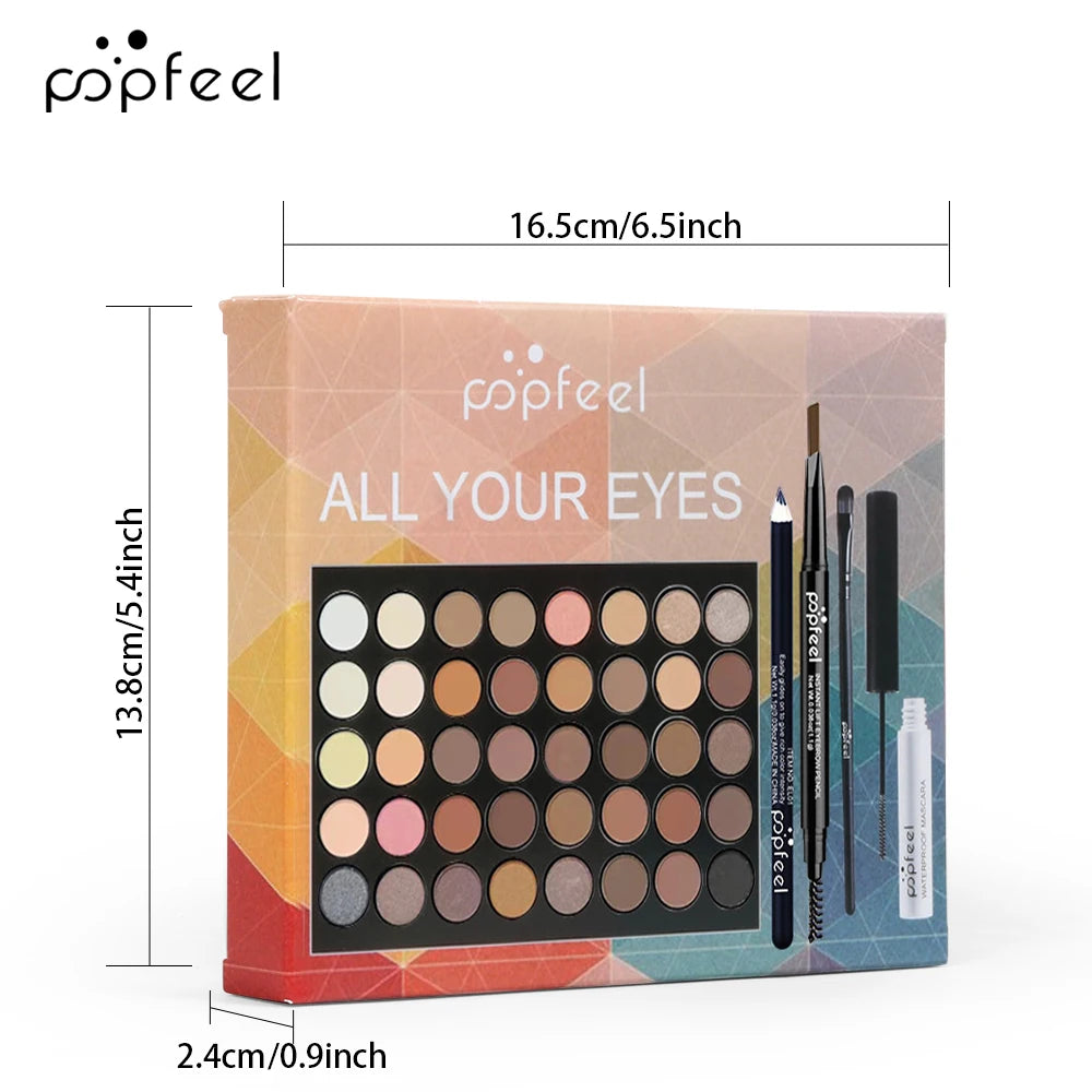 Eye Candy Kit – POPFEEL Eyeshadow, Mascara, Liner & Brow Set | Ultimate Gift for Her