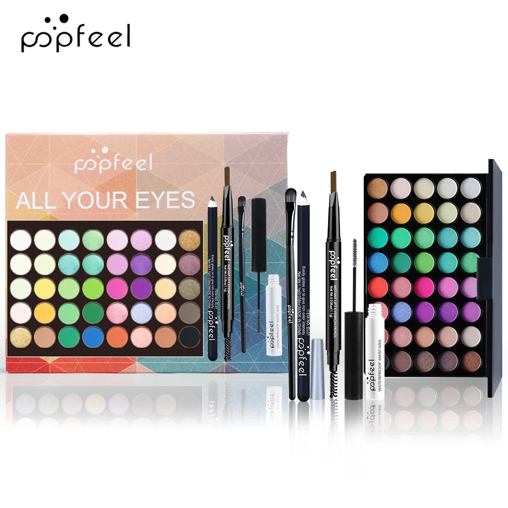 Eye Candy Kit – POPFEEL Eyeshadow, Mascara, Liner & Brow Set | Ultimate Gift for Her