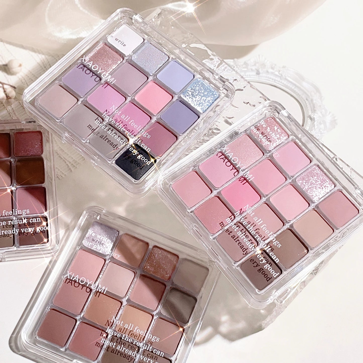 Sunset Magic 16-Color Eyeshadow Palette – Korean Matte & Pearl Finish | Earthy Tones"