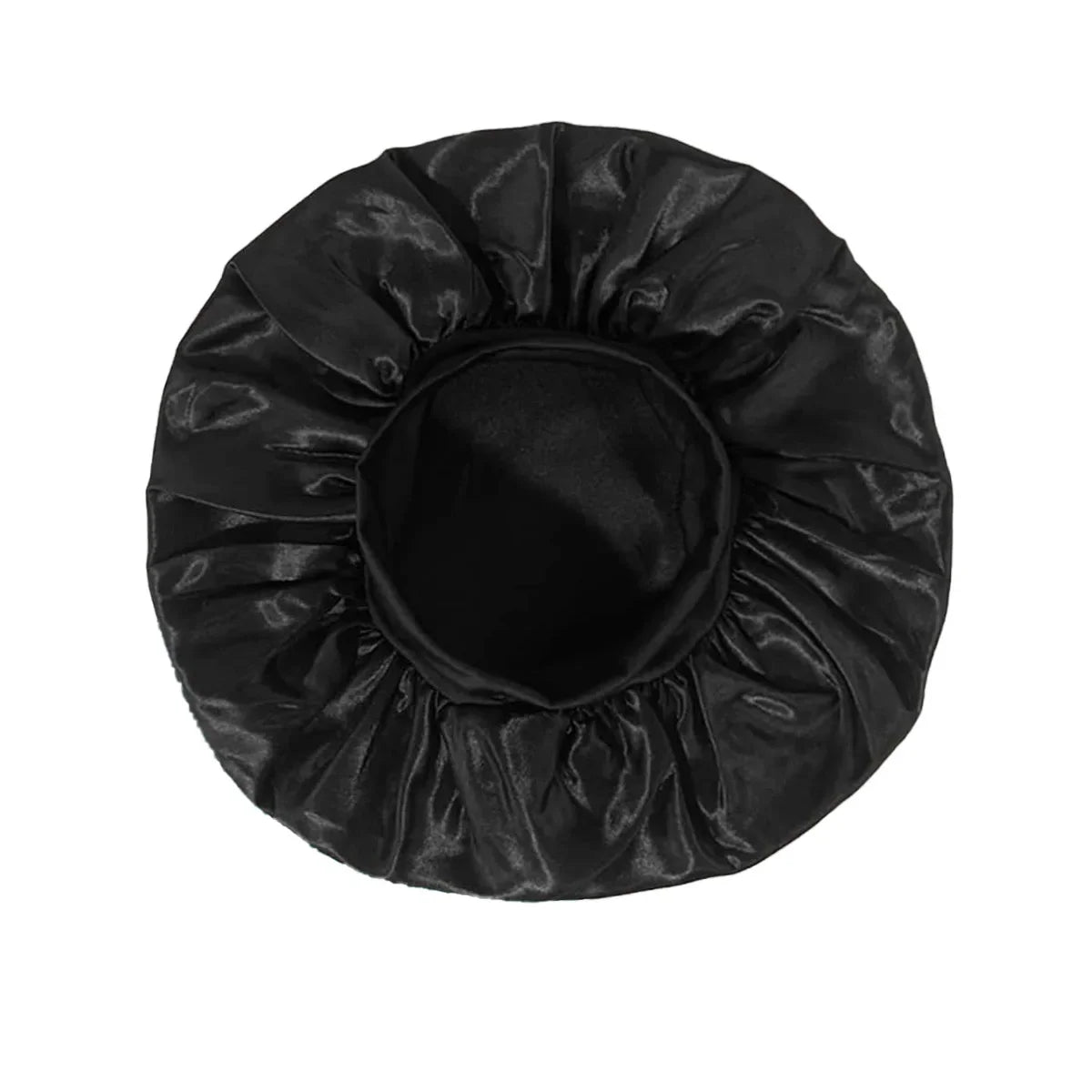 Soft Satin Wide-Brim Sleep Bonnet – Hair Care Essential