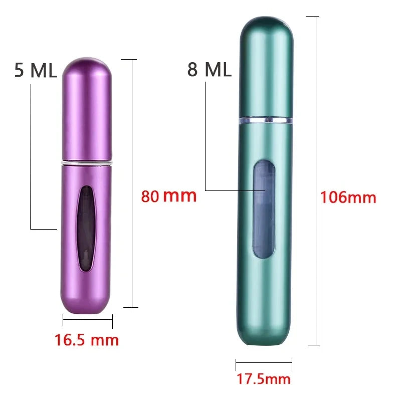 PocketMist™ Refillable Mini Perfume Atomizer – Portable 5ml & 8ml Travel Spray Bottle