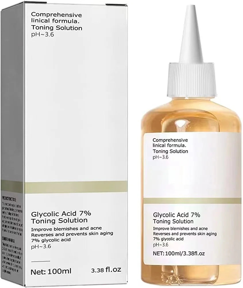 Exfoliating Glycolic Acid Toner – Fights Acne, Brightens & Hydrates (100ml)
