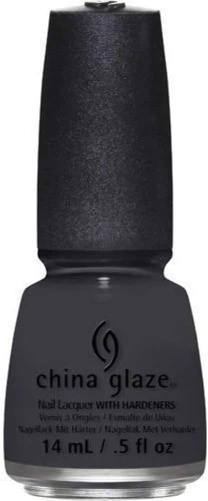 China Glaze nail polish bottle in a dark gray color