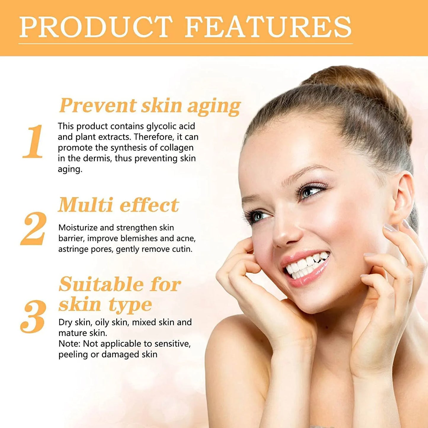 Exfoliating Glycolic Acid Toner – Fights Acne, Brightens & Hydrates (100ml)