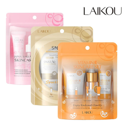 3-in-1 Skincare Set – Serum, Cream & Eye Care