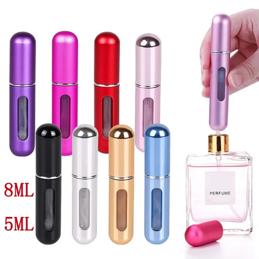 PocketMist™ Refillable Mini Perfume Atomizer – Portable 5ml & 8ml Travel Spray Bottle
