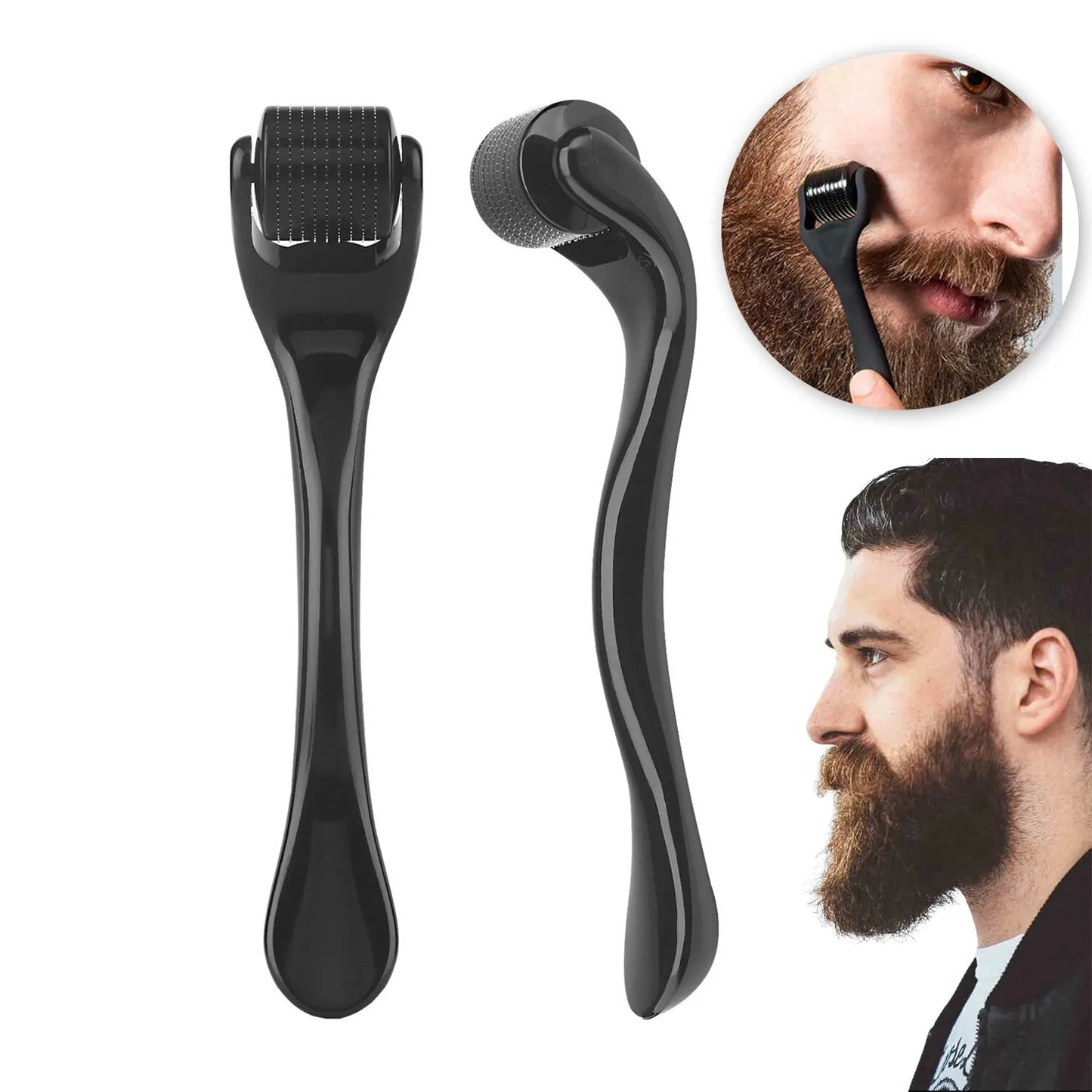 Micro-Needling Derma Roller – For Face, Beard & Body (0.2–0.3mm)