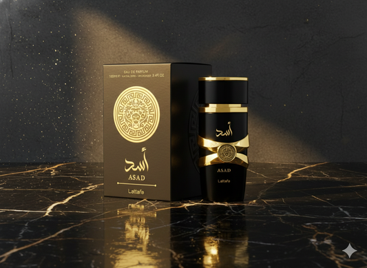 Lattafa Asad Eau de Parfum 100mL – Amber Woody Spicy Perfume for Men | Auresse